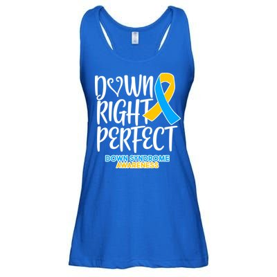 Down Right Perfect - Down Syndrome Awareness Ladies Essential Flowy Tank