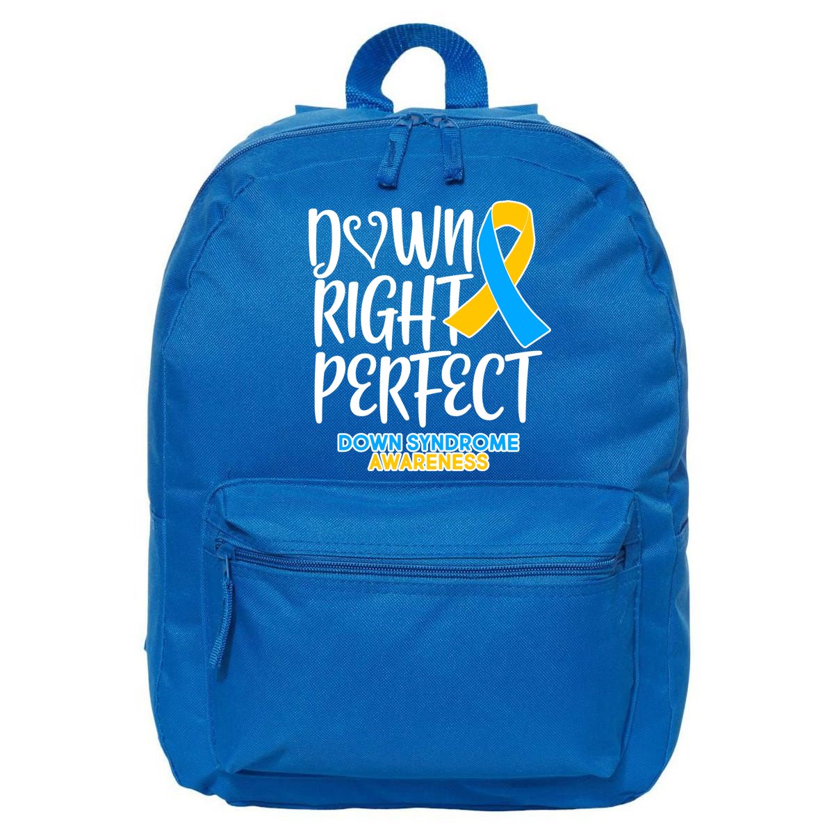 Down Right Perfect - Down Syndrome Awareness 16 in Basic Backpack