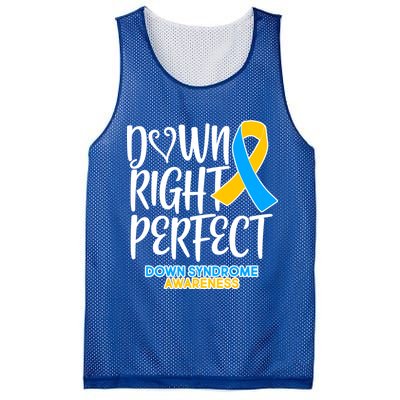 Down Right Perfect - Down Syndrome Awareness Mesh Reversible Basketball Jersey Tank