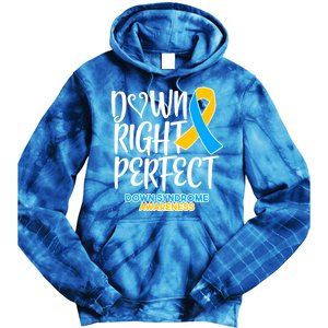 Down Right Perfect - Down Syndrome Awareness Tie Dye Hoodie