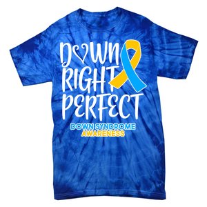 Down Right Perfect - Down Syndrome Awareness Tie-Dye T-Shirt