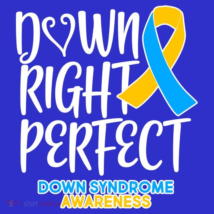 Down Right Perfect - Down Syndrome Awareness Women's V-Neck T-Shirt