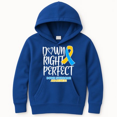 Down Right Perfect - Down Syndrome Awareness Kids Hoodie