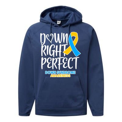 Down Right Perfect - Down Syndrome Awareness Performance Fleece Hoodie