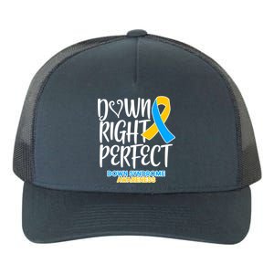 Down Right Perfect - Down Syndrome Awareness Yupoong Adult 5-Panel Trucker Hat