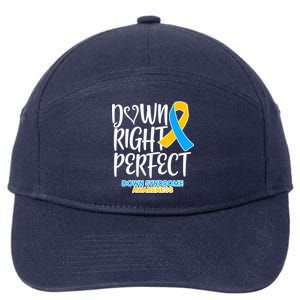 Down Right Perfect - Down Syndrome Awareness 7-Panel Snapback Hat