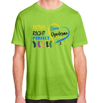 Down Right Perfect Down Syndrome Adult ChromaSoft Performance T-Shirt