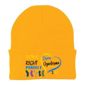 Down Right Perfect Down Syndrome Knit Cap Winter Beanie