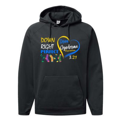 Down Right Perfect Down Syndrome Performance Fleece Hoodie