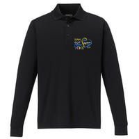 Down Right Perfect Down Syndrome Performance Long Sleeve Polo