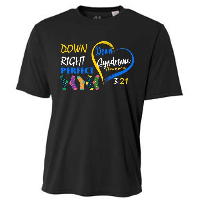 Down Right Perfect Down Syndrome Cooling Performance Crew T-Shirt