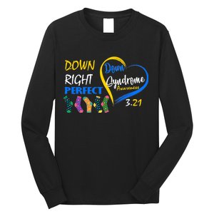 Down Right Perfect Down Syndrome Long Sleeve Shirt