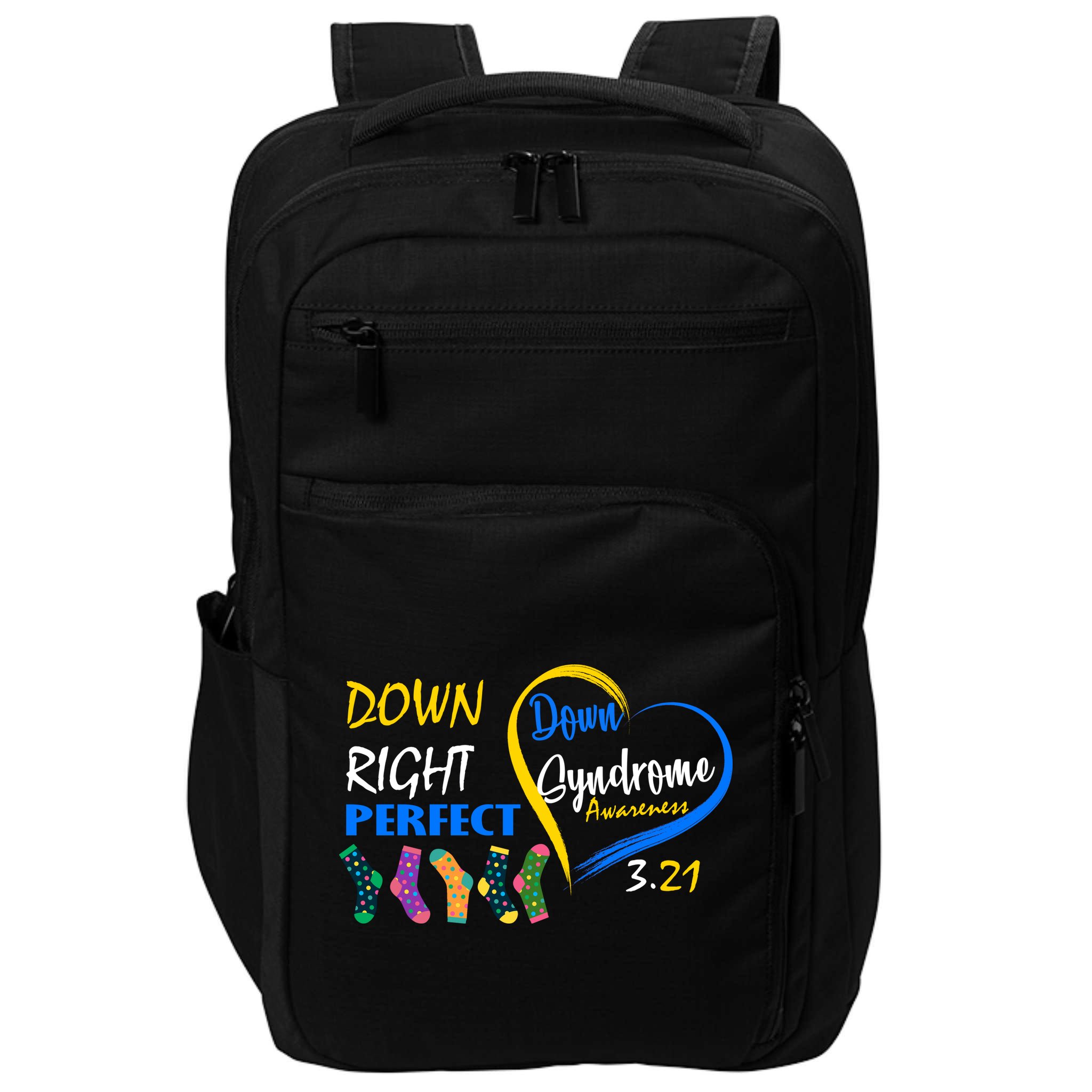 Down Right Perfect Down Syndrome Impact Tech Backpack