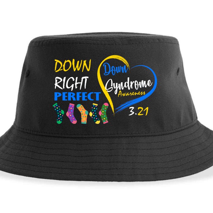 Down Right Perfect Down Syndrome Sustainable Bucket Hat