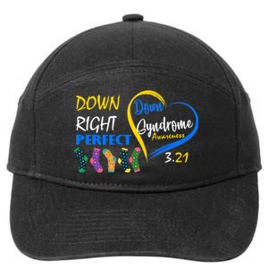 Down Right Perfect Down Syndrome 7-Panel Snapback Hat