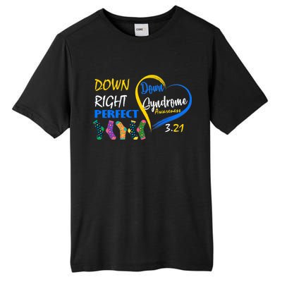 Down Right Perfect Down Syndrome Tall Fusion ChromaSoft Performance T-Shirt