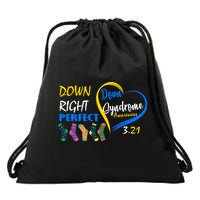 Down Right Perfect Down Syndrome Drawstring Bag