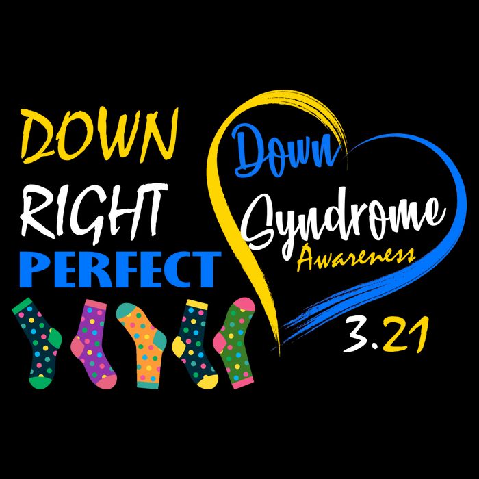Down Right Perfect Down Syndrome Drawstring Bag