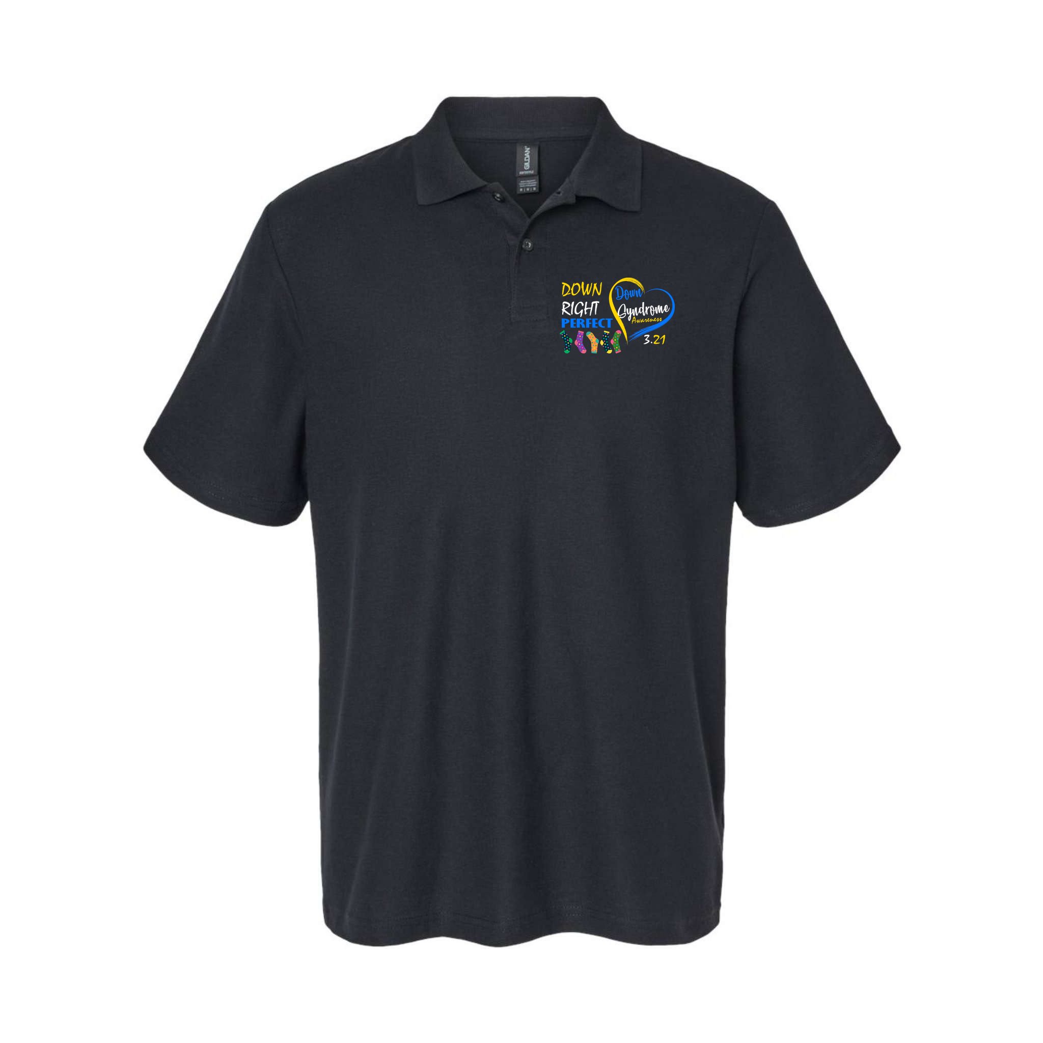 Down Right Perfect Down Syndrome Polo