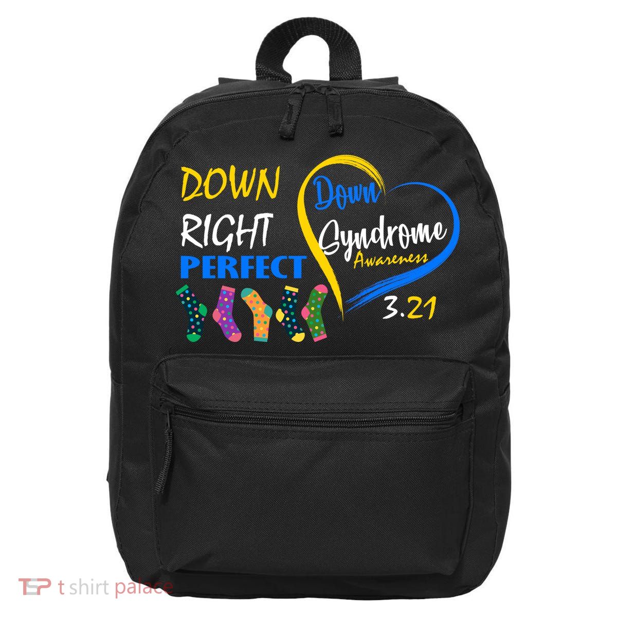 Down Right Perfect Down Syndrome 16 in Basic Backpack