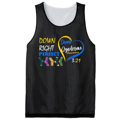 Down Right Perfect Down Syndrome Mesh Reversible Basketball Jersey Tank