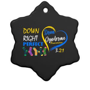 Down Right Perfect Down Syndrome Ceramic Star Ornament