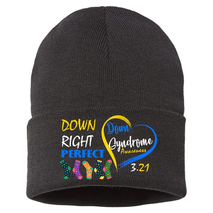 Down Right Perfect Down Syndrome Sustainable Knit Beanie