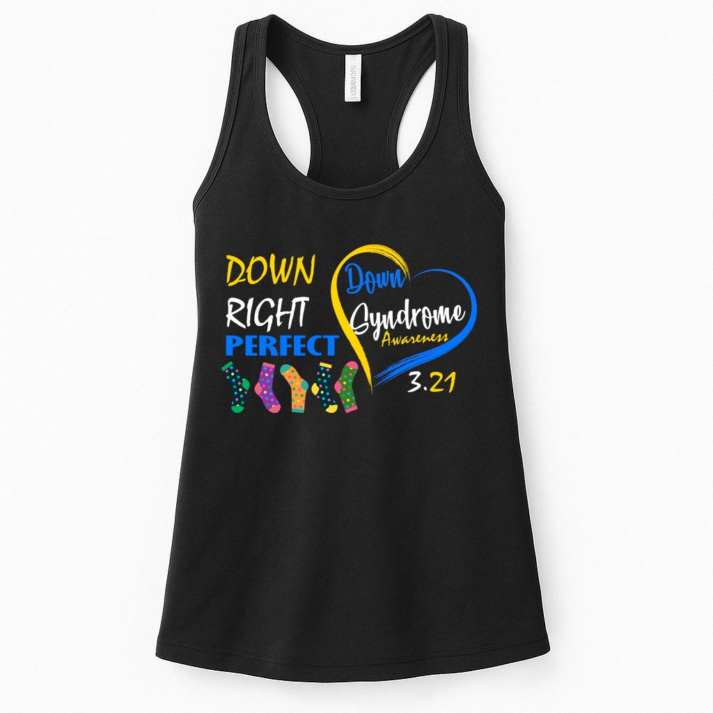 Down Right Perfect Down Syndrome Womens Tank Top