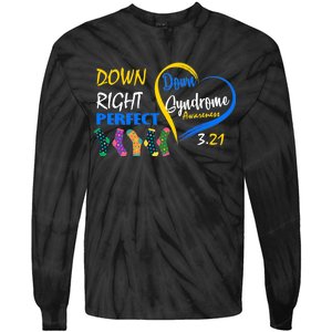 Down Right Perfect Down Syndrome Tie-Dye Long Sleeve Shirt