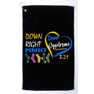 Down Right Perfect Down Syndrome Platinum Collection Golf Towel