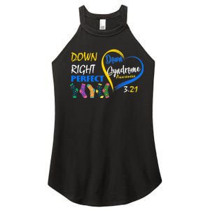 Down Right Perfect Down Syndrome Women’s Perfect Tri Rocker Tank