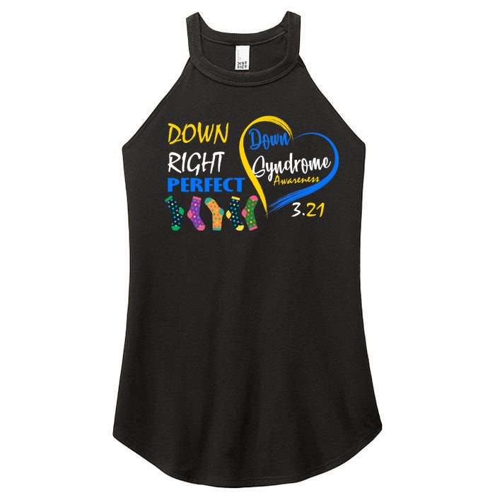 Down Right Perfect Down Syndrome Women’s Perfect Tri Rocker Tank