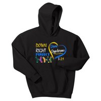 Down Right Perfect Down Syndrome Kids Hoodie