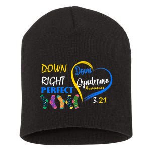 Down Right Perfect Down Syndrome Short Acrylic Beanie