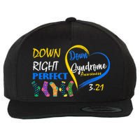 Down Right Perfect Down Syndrome Wool Snapback Cap