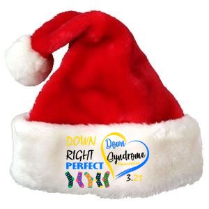 Down Right Perfect Down Syndrome Premium Christmas Santa Hat