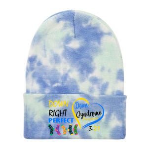 Down Right Perfect Down Syndrome Tie Dye 12in Knit Beanie