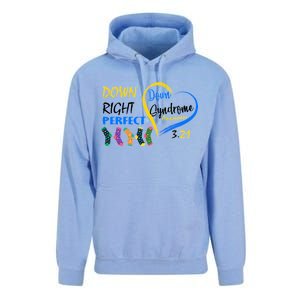 Down Right Perfect Down Syndrome Unisex Surf Hoodie