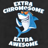 Down Syndrome - Extra Chromosome Shark Adult Drive Performance Visor