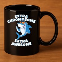 Down Syndrome - Extra Chromosome Shark 11oz C Handle Ceramic Mug