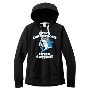 Down Syndrome - Extra Chromosome Shark Women's Fleece Hoodie