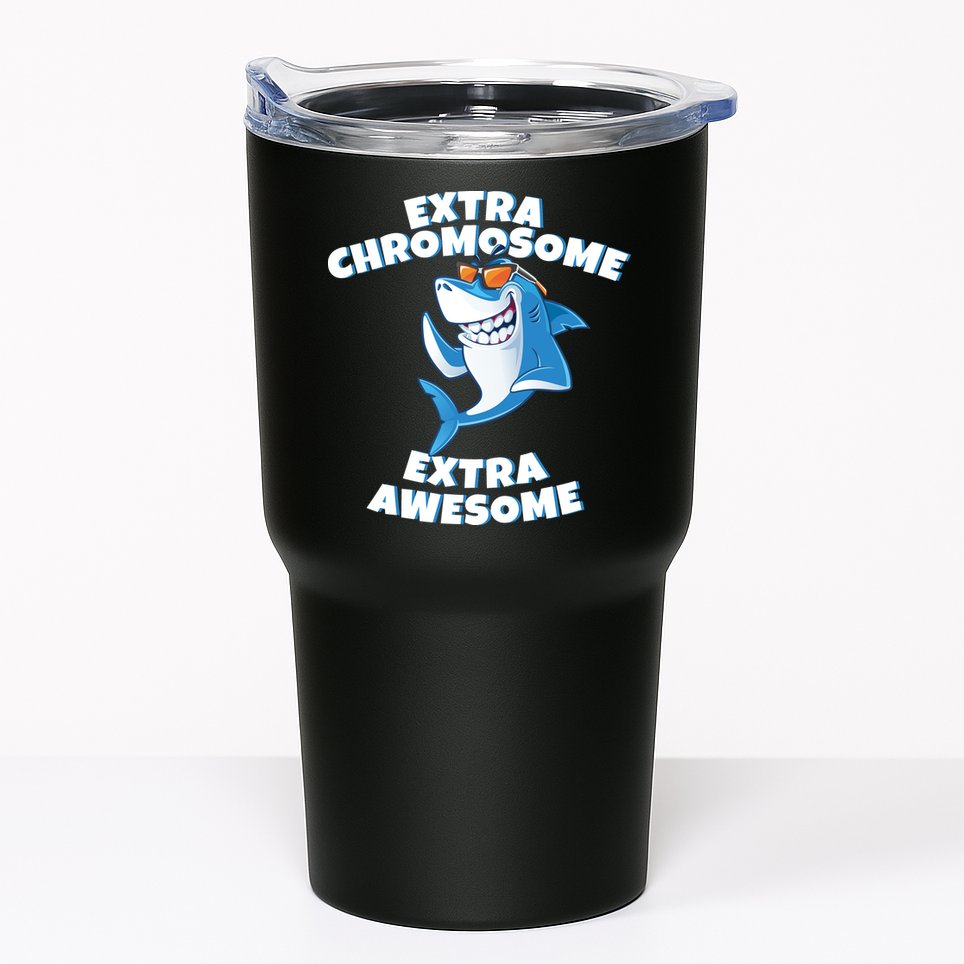 Down Syndrome - Extra Chromosome Shark Tumbler