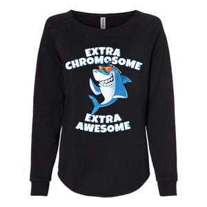 Down Syndrome - Extra Chromosome Shark Womens California Wash Sweatshirt