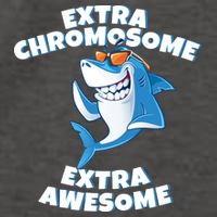Down Syndrome - Extra Chromosome Shark Vector Backpack