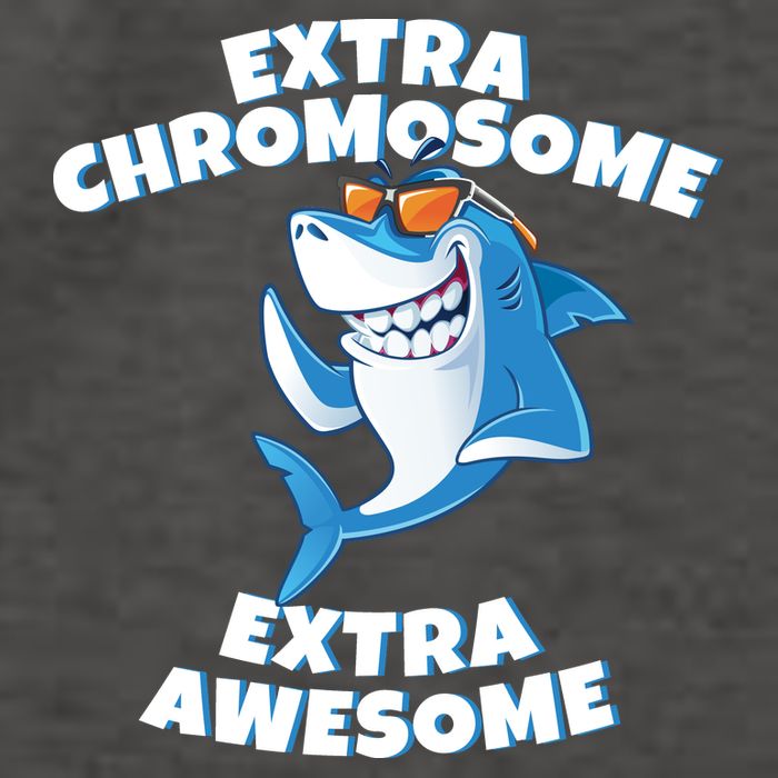 Down Syndrome - Extra Chromosome Shark Vector Backpack