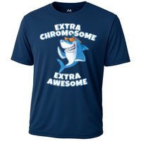 Down Syndrome - Extra Chromosome Shark Cooling Performance Crew T-Shirt