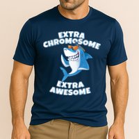 Down Syndrome - Extra Chromosome Shark Cooling Performance Crew T-Shirt