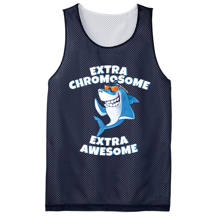 Down Syndrome - Extra Chromosome Shark Mesh Reversible Basketball Jersey Tank