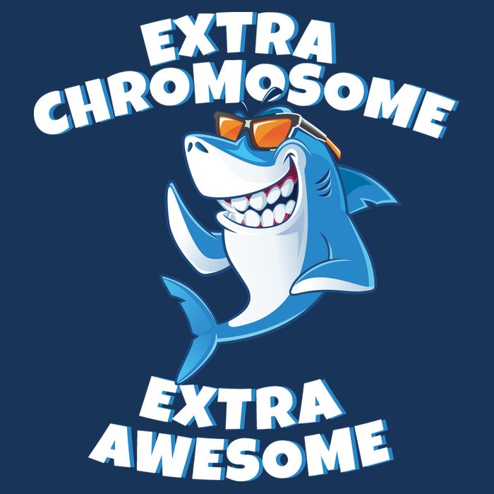 Down Syndrome - Extra Chromosome Shark Mesh Reversible Basketball Jersey Tank