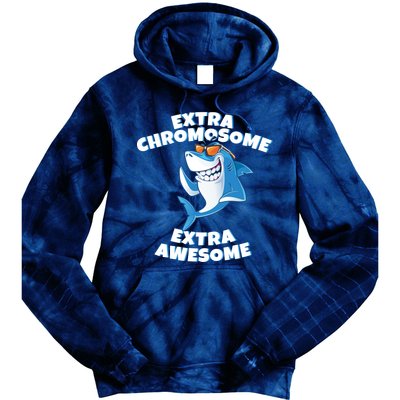 Down Syndrome - Extra Chromosome Shark Tie Dye Hoodie